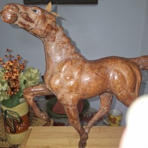 Leather horse